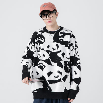 Sweater Men's Autumn And Winter Thickening Bottoming Shirt Winter Warm Top Knitted Sweater Coat