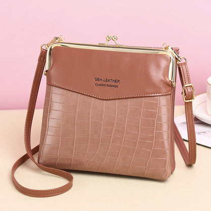 Lo62.03ck Shoulder Bags Women Alligator Pattern Crossbody Phone Bag