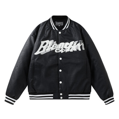 Motorcycle PU Leather Jacket Trendy Men