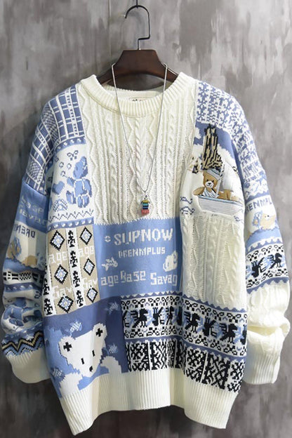 Sweater Men's Winter Tide Brand Round Neck Pullover Sweater