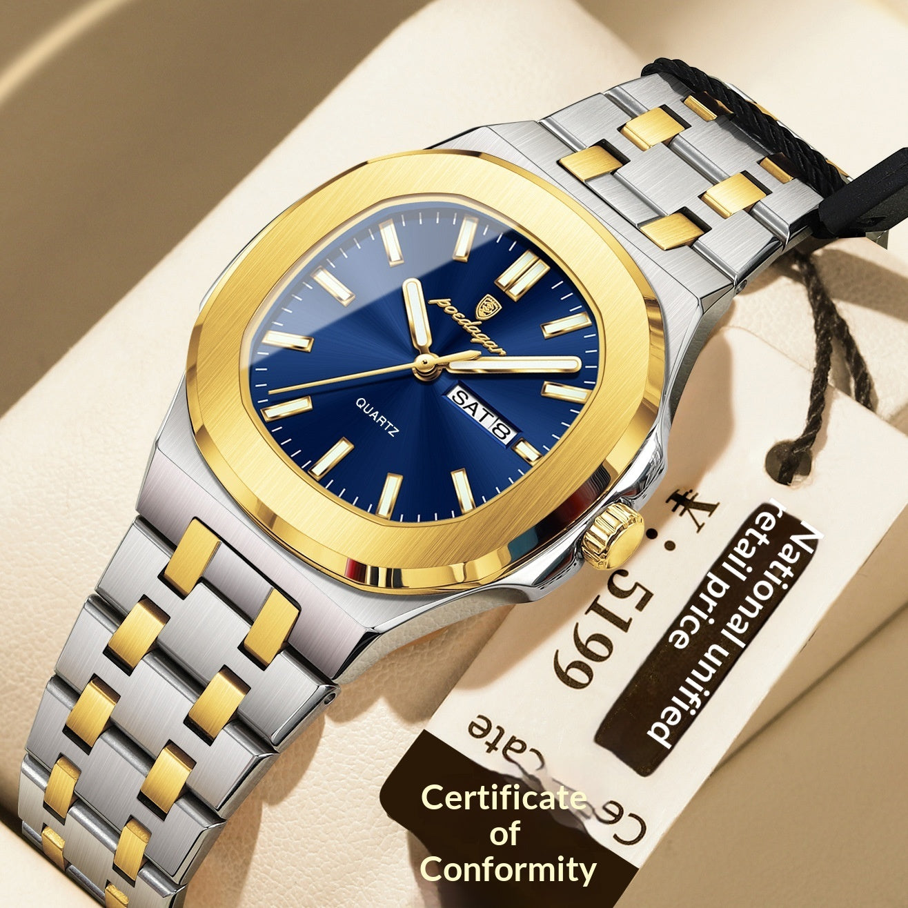 Ultra-thin Watch With Waterproof And Luminous Features