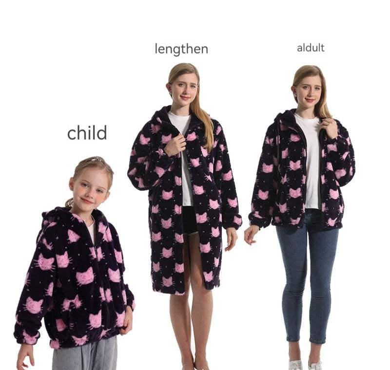 Women's Unisex Wear Hooded Drawstring Sweatshirt Printed