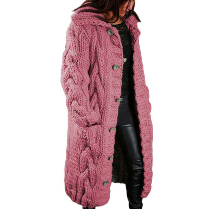 Plus size women's cardigan sweater coat in various colors and sizes