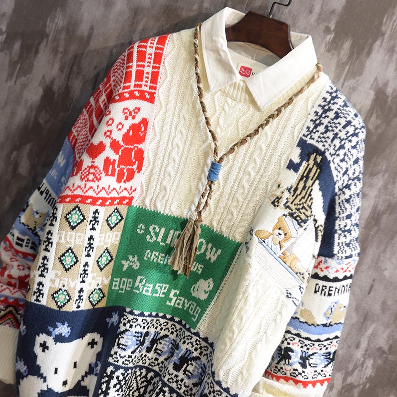 Sweater Men's Winter Tide Brand Round Neck Pullover Sweater